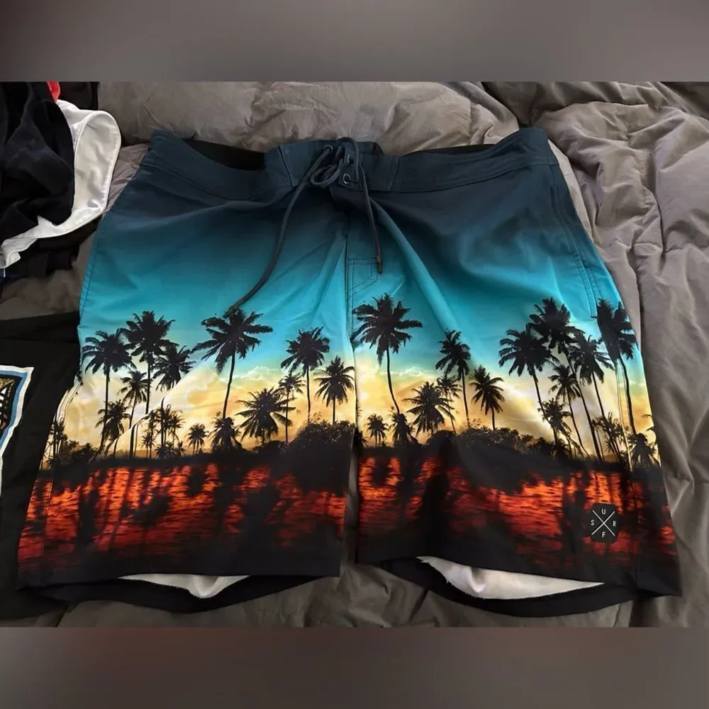 No Boundaries Palm Tree Board Shorts